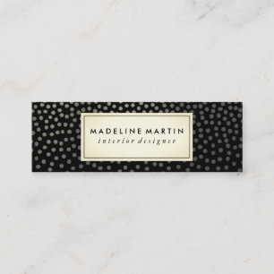 Chic Speckled Pattern Mini Visitenkarte