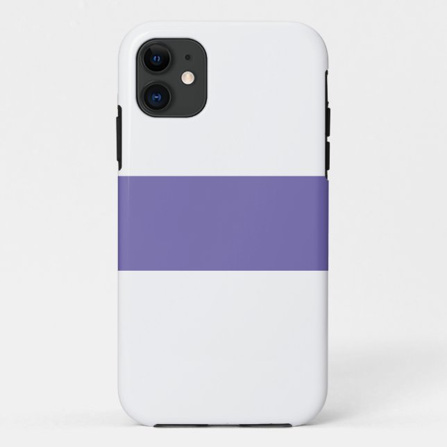 Chic Sporty Modern Periwinkle Lila Streifen Case-Mate iPhone Hülle (Rückseite)