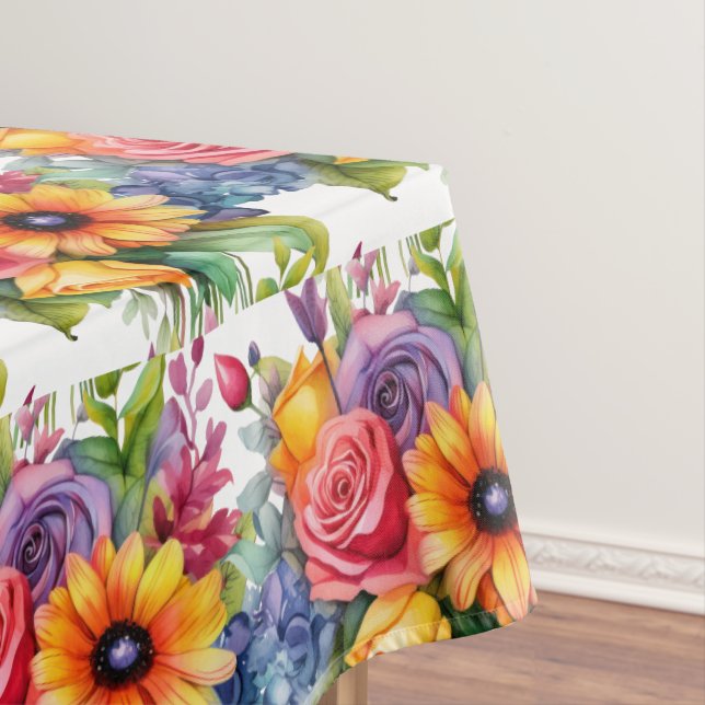 Chic Spring Colors Blume floral Tischdecke (Beispiel)