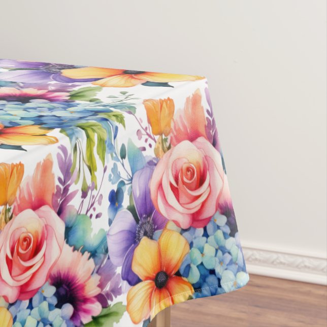 Chic Spring Colors Blume floral Tischdecke (Beispiel)