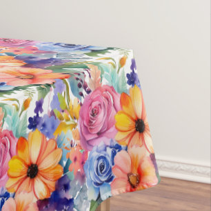 Chic Spring Colors Blume floral Tischdecke