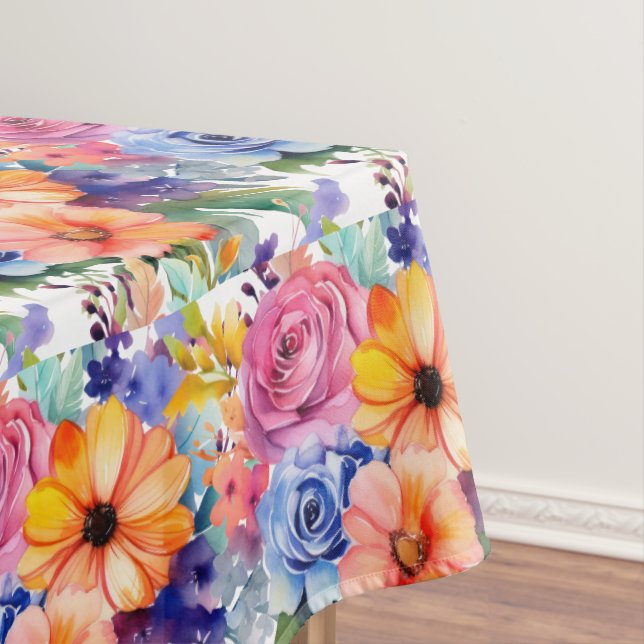 Chic Spring Colors Blume floral Tischdecke (Beispiel)