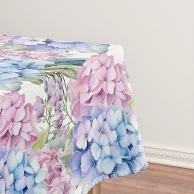 Chic Spring Colors Hydrangeas Tischdecke (Beispiel)