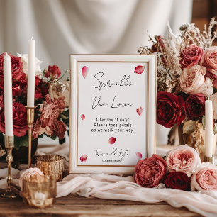 Chic Sprinkle die Liebe Petal Toss abschicken Hoch Poster