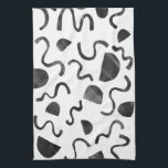 Chic Squiggles in schwarz-weiß Küchentüchern Geschirrtuch<br><div class="desc">Dekorieren Sie Ihre Küche mit diesem coolen Handtuch. Macht ein großartiges Hauswärme- oder Hochzeitsgeschenk! Sie können ihn anpassen und auch Text hinzufügen. Karo in meinem Shop für viel mehr Farben und Muster!</div>