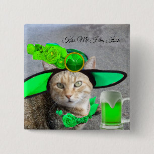 CHIC ST.PATRICK'S DACAT, GRÜNE ROSE, IRISH BIER BUTTON