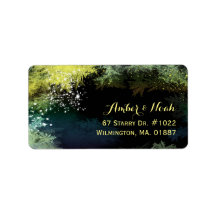 Chic Starry Abend Wedding Address