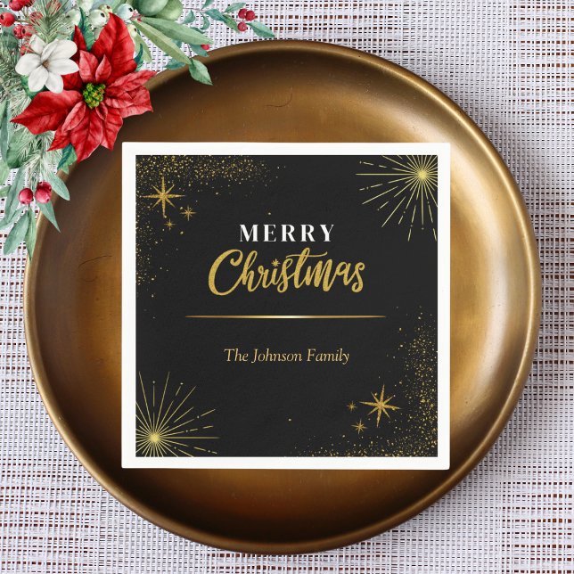 Chic Stars Weihnachtsfeier Serviette (Von Creator hochgeladen)