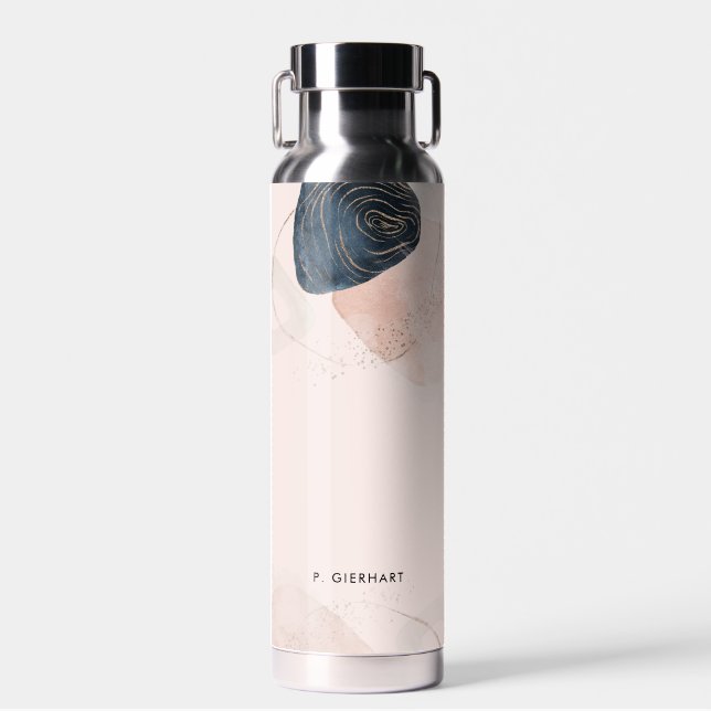 Chic Stone Marble Personalisiert Trinkflasche (Vorne)