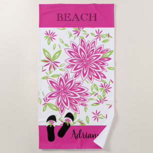 CHIC STRANDSTRAND TOWEL_FLIPFLOPS UND STRÖME STRANDTUCH