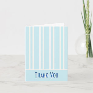 Chic Stripe Bachelorette Dankeskarte