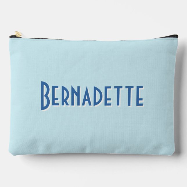 Chic Stripe Bachelorette Zubehörtasche (Vorderseite)