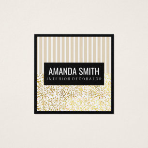Chic Stripes Gold gepunktetes Muster