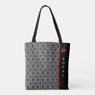 Chic stylisches Diamantmuster in Schwarz & Weiß
