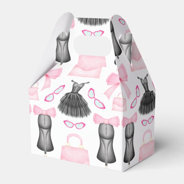 Chic Stylish Girly High Heels Fashion Pattern Geschenkschachtel (Vorderseite)