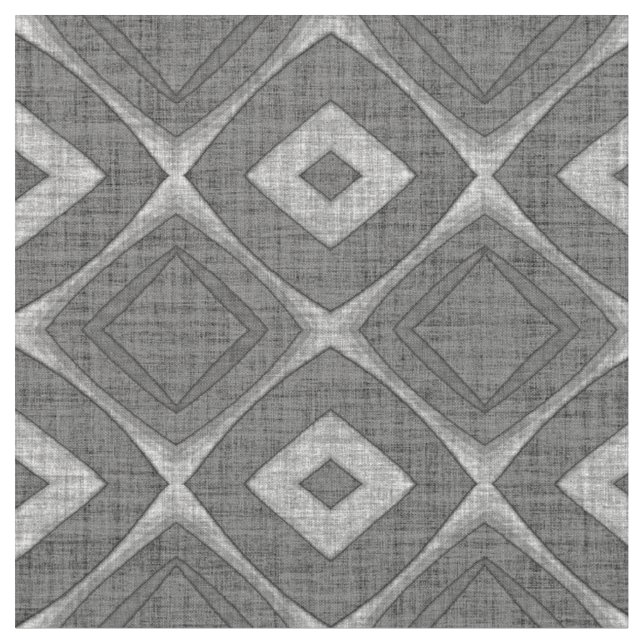 Chic Stylish Gray Imitate Batik Linen Squares Must Stoff (Nahaufnahme)