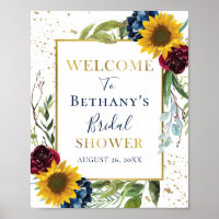 Chic Sunflower Glitzer Brautparty