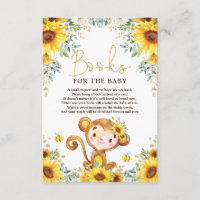 Chic Sunflower Monkey Baby Shooting Books for Baby
