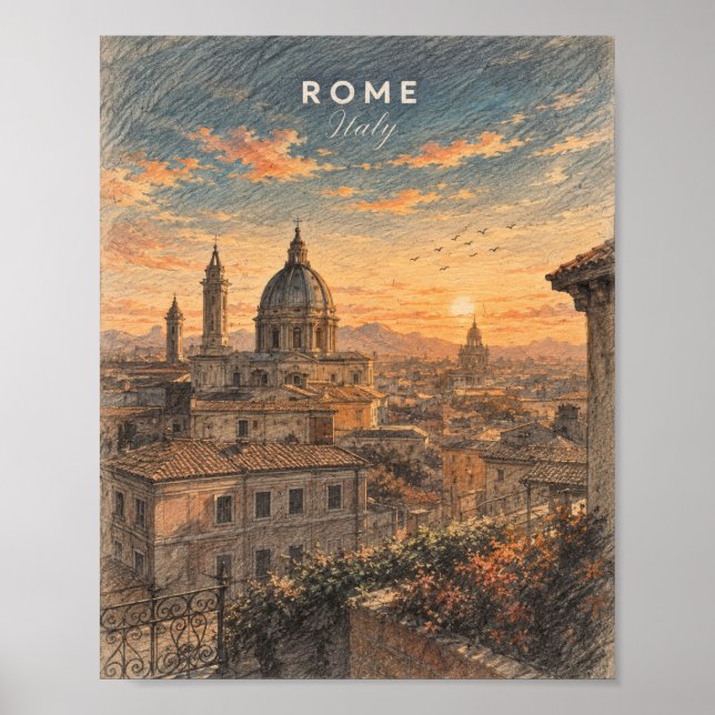 Chic Sunlit Kunstposter Poster (Vorne)