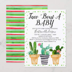 Chic Taco Bout eine Baby-Dusche Einladung