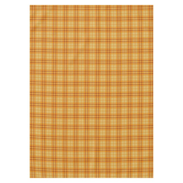 Chic Tartan Tablecloth Minimalist Thanksgiving Tischdecke (Vorderseite)