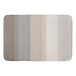 Chic Taupe, Creme und Grau Strip Badematte