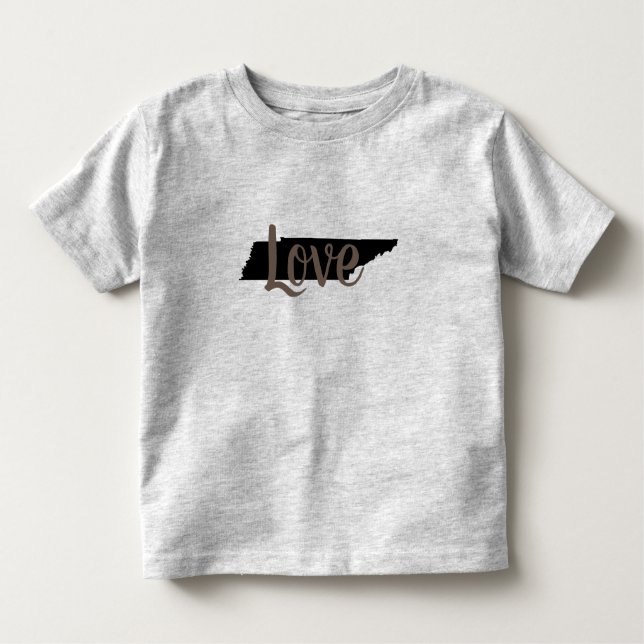 chic TENNESSEE LIEBE Skript auf grau | Kleinkind T-shirt (Vorderseite)