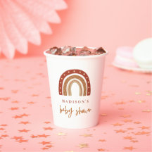 Chic Terracotta Boho Rainbow Baby Dusche