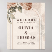 Chic Terracotta Braunen Kupfer Rose Hochzeitsempfa