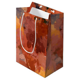 Chic Terracotta Rust Trendbraun Abstrakt Mittlere Geschenktüte