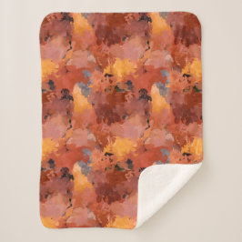 Chic Terracotta Rust Trendbraun Abstrakt Sherpadecke
