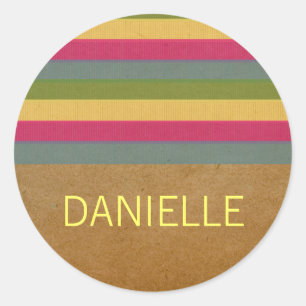 Chic Textured Stripes Stickers