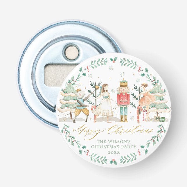 Chic The Nutcracker Ballet Frohe Weihnachts-Party Flaschenöffner (Vorderseite)