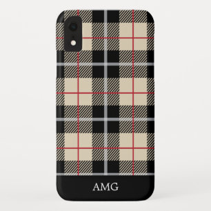 Chic-Thompson-Kameltartan-kariertes Monogramm Case-Mate iPhone Hülle
