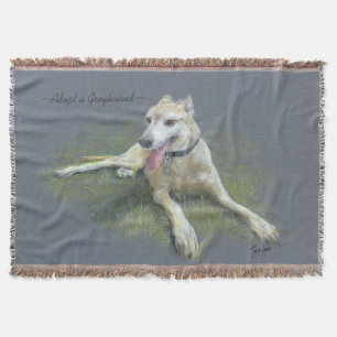 CHIC THROW_ " adoptieren ein Windhund" Decke
