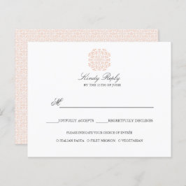 Chic Tiles elegante PINK WEDDING REPLY Menüoption