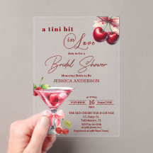Chic Tini Bit in Love Cherry Martini Brautparty