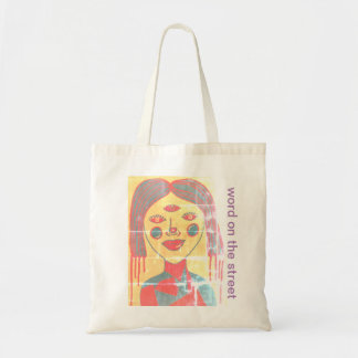 Chic Tote Tasche - Wort auf der Straße Design