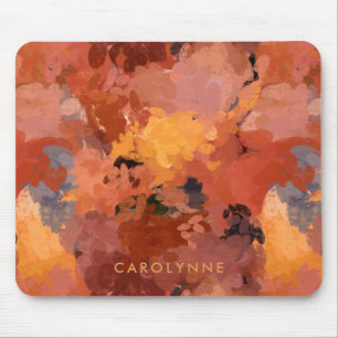 Chic Trendy Terracotta Rust Orange Brown Mousepad