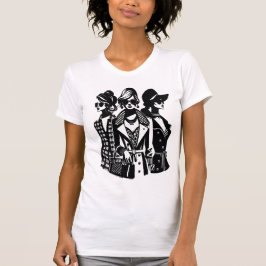 Chic Trio: Zeitlose Eleganz in Mode T-Shirt