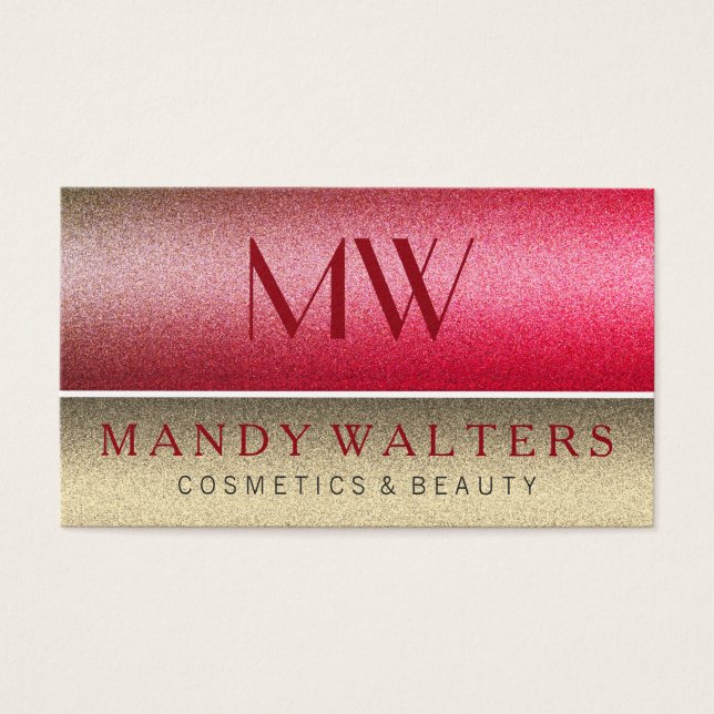 Chic Two-Töne Farben mit Monogramm (Vorderseite)