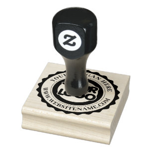 Chic-Typografie-individualisiertes Firmenlogo Gummistempel