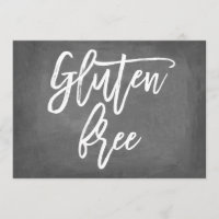 Chic Typografy Chalkboard glutenfreie Printwerbung