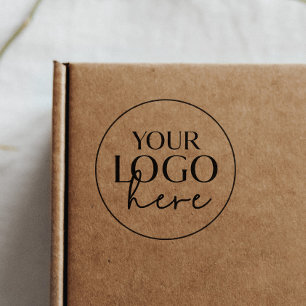 Chic Typografy Custom Business Logo Gummistempel