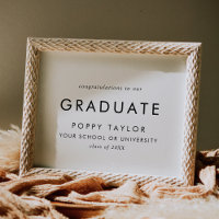 Chic Typografy Herzlichen Glückwunsch Graduate