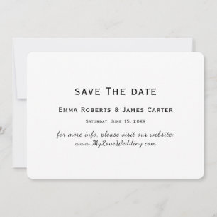 Chic Typografy Save the Date Card
