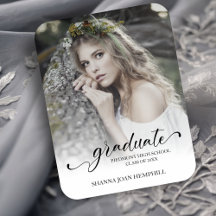 Chic Typografy Script Graduate School Abschluss