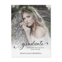 Chic Typografy Script Graduate School Abschluss