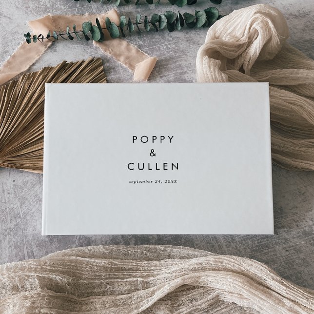 Chic Typografy Wedding Gästebuch (Von Creator hochgeladen)