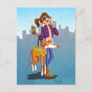 Chic und Extravagante Postkarte